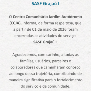 Encerramento das atividades - SASF Grajaú